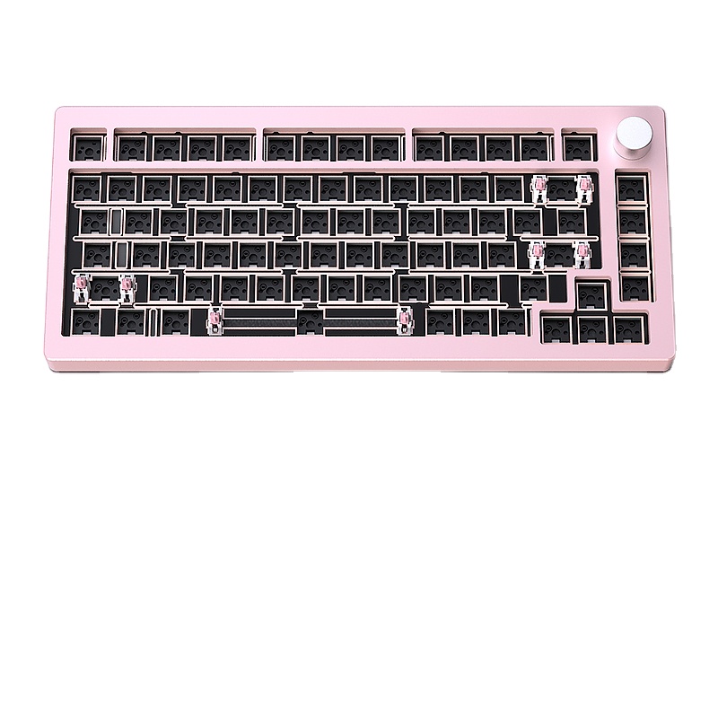 Mechanical Keyboard Barebone Aluminum Gasket 75 - HJSDZHI AL75V2 メカニカルキーボードキット アルミ合金ガスケットマウント 75%ベアボーン DIYベース