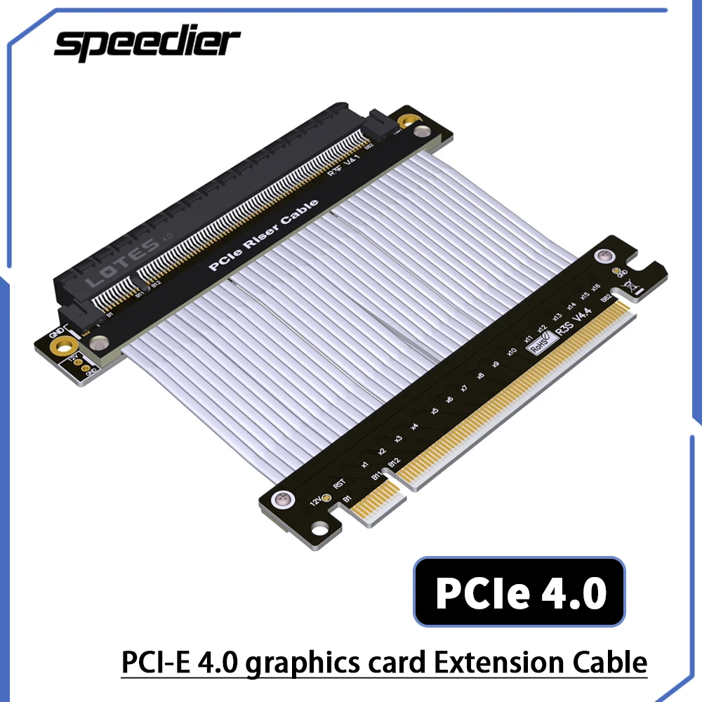 Pcie 4.0 X16 Riser Cable 90 Degree - PCIE 4.0 X16ライザーケーブル RTX3090グラフィックカードアダプター延長ケーブル 90度 PCI-E