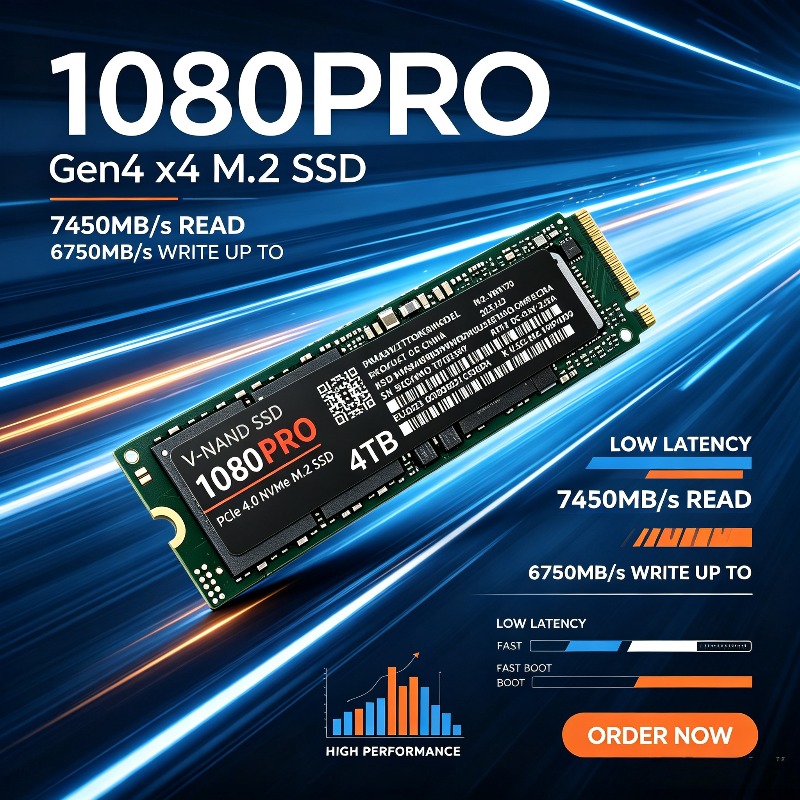 M.2 Nvme 4Tb Pcie 4.0 Ssd - オリジナル1080Pro 512GB-4TB PCIe NVMe 4.0 M.2