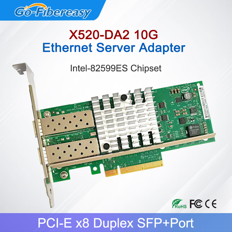 10Gb Sfp+ Pcie Network Card Dual Port - X520-DA2 10Gb SFP+PCI-E ネットワーク カード NIC、インテル
