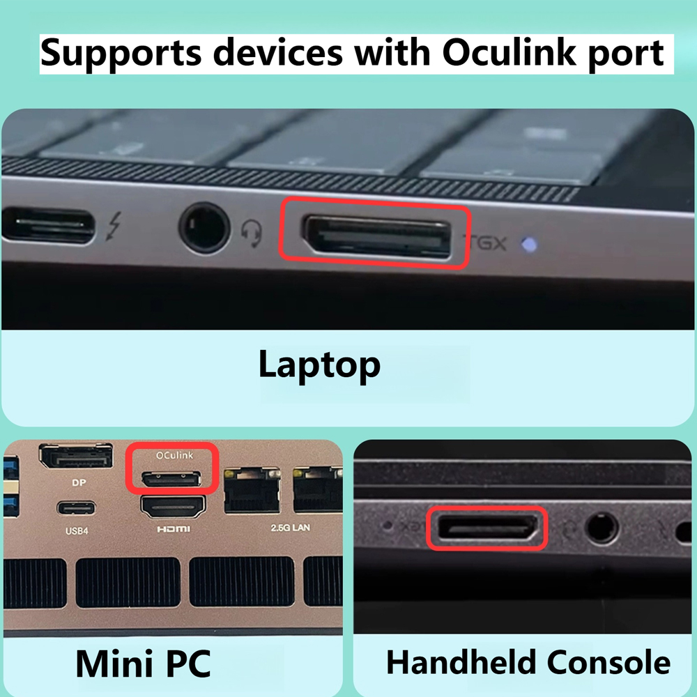 Oculink eGPU グラフィックスカードドック ノート - External Gpu Dock Pcie 4.0 Oculink のレビューと価格