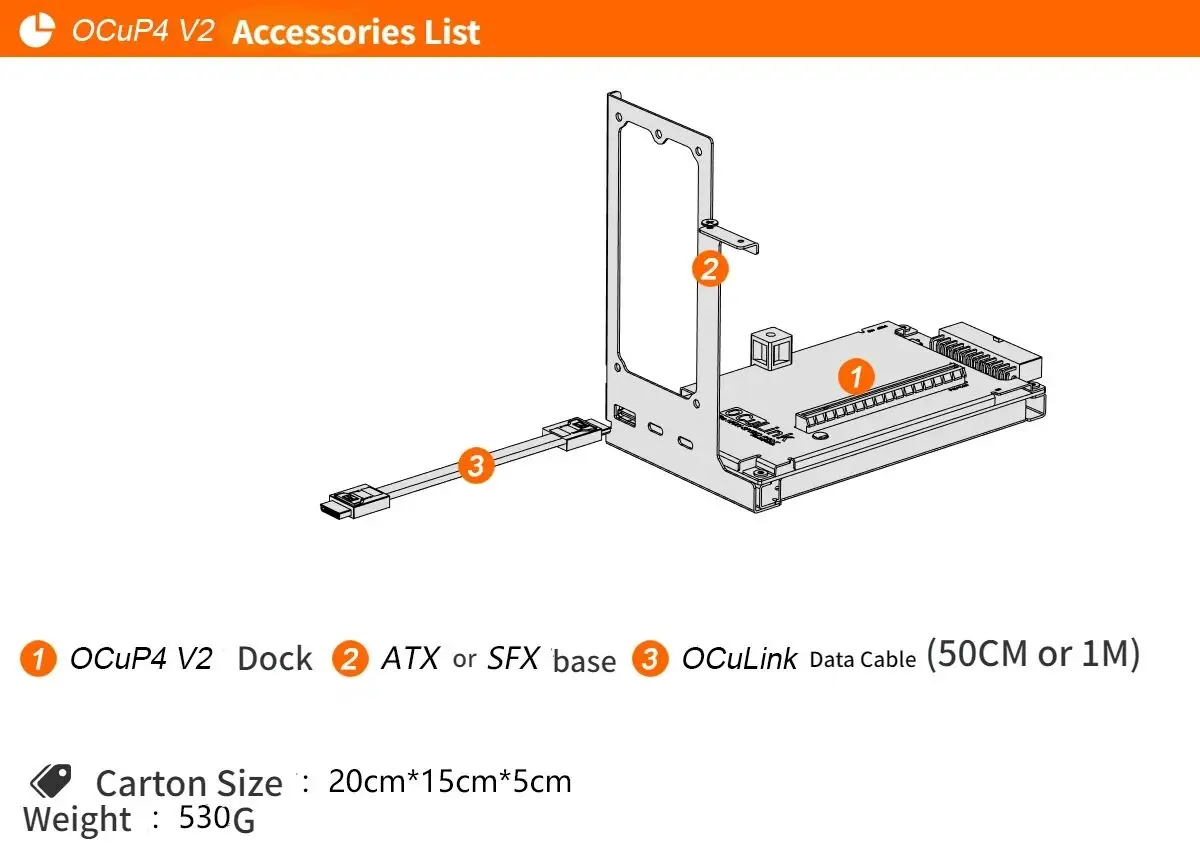 REdriverチップを搭載したocup4v2 oculin - External Gpu Dock Pcie 4.0 Oculink のレビューと価格