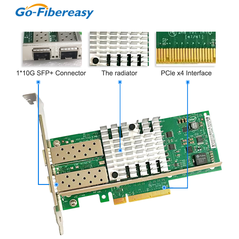 X520-DA2 10Gb SFP+PCI-E ネットワーク - 10Gb Sfp+ Pcie Network Card Dual Port のレビューと価格