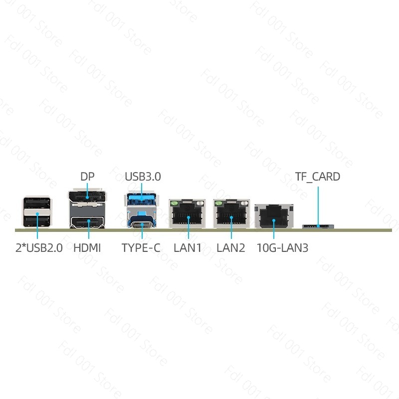 N100マザーボード デュアル2.5G 10G SFP NA - Nas Motherboard N100 6 Sata のレビューと価格