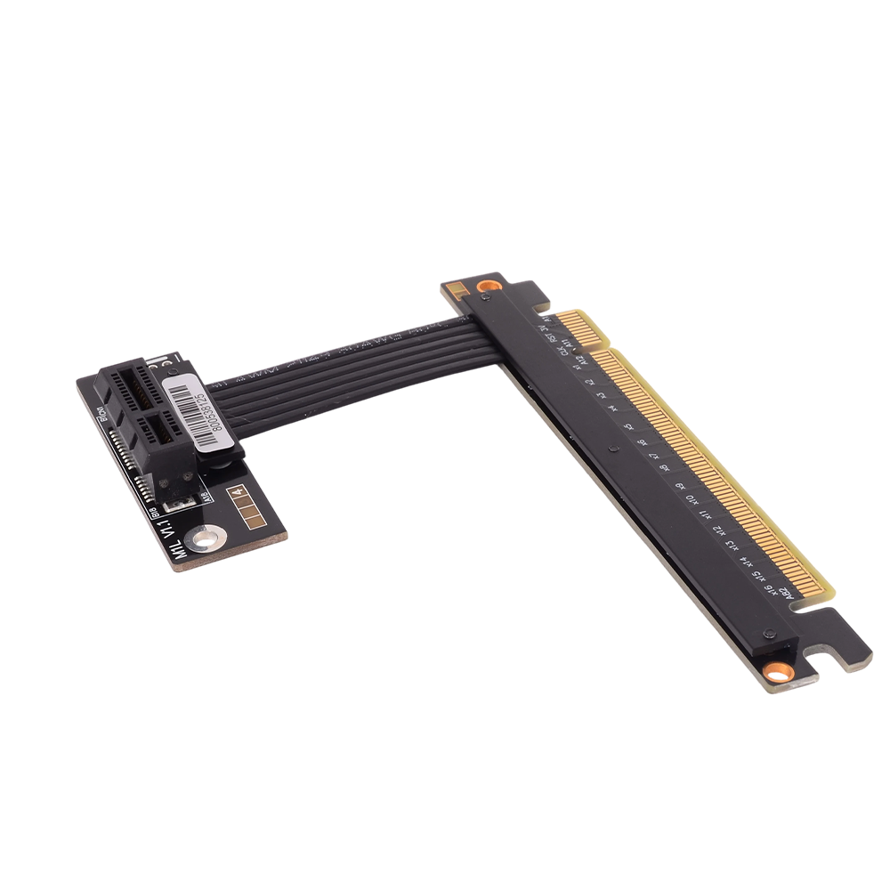 PCIe 4.0 X16 - X1/X4/X8 延長ケーブル - Pcie 4.0 X16 Riser Cable 90 Degree のレビューと価格