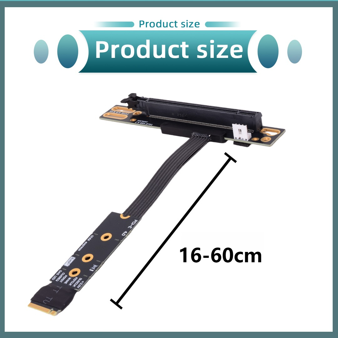 M.2 NVME to PCIe X16 90度 PCI-E - Pcie 4.0 X16 Riser Cable 90 Degree のレビューと価格