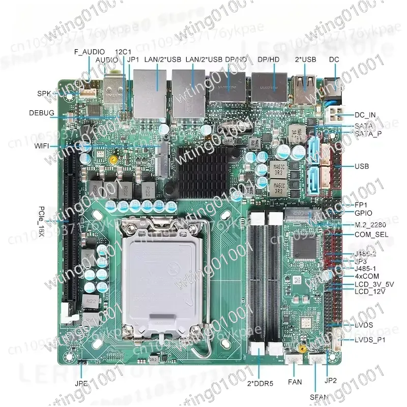 第13世代ミニITXマザーボード LGA 1700 H610 - Lga 1700 Ddr5 Itx Motherboard のレビューと価格